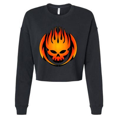 The Offspring Official 3D Logo Cropped Pullover Crew