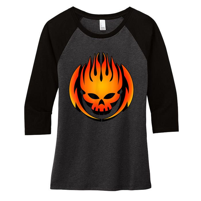 The Offspring Official 3D Logo Women's Tri-Blend 3/4-Sleeve Raglan Shirt