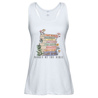 The Original Of The Bible Books Full Color Hand Drawn Ladies Essential Flowy Tank