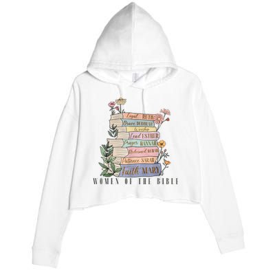 The Original Of The Bible Books Full Color Hand Drawn Crop Fleece Hoodie