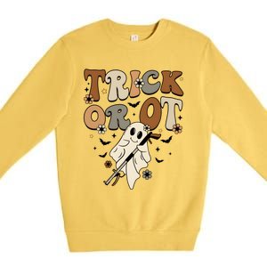 Trick Or Ot Occupational Therapy Halloween Ghost Premium Crewneck Sweatshirt