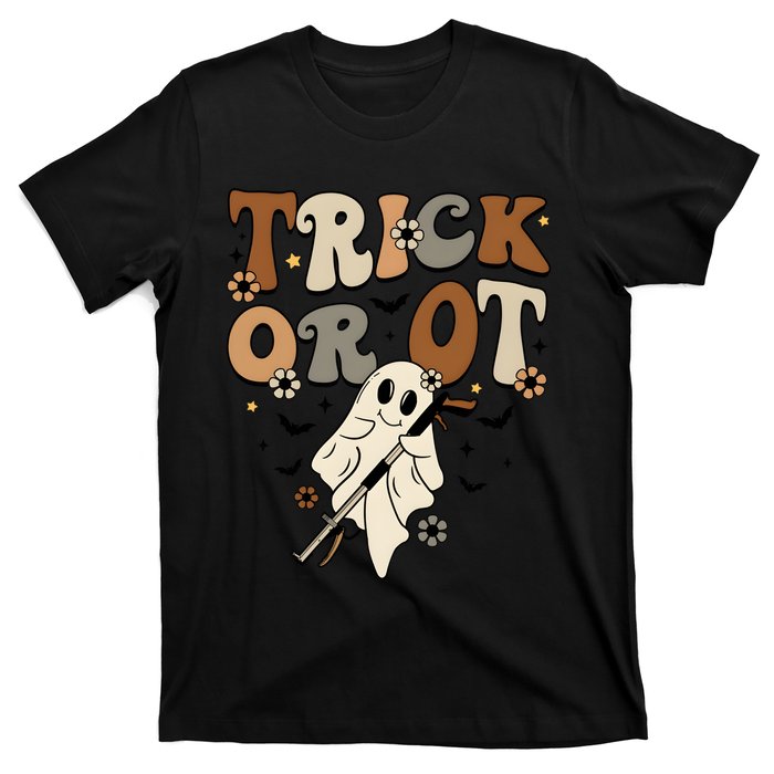 Trick Or Ot Occupational Therapy Halloween Ghost T-Shirt