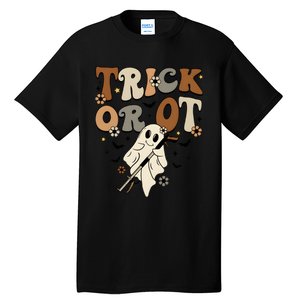 Trick Or Ot Occupational Therapy Halloween Ghost Tall T-Shirt