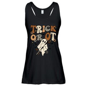 Trick Or Ot Occupational Therapy Halloween Ghost Ladies Essential Flowy Tank