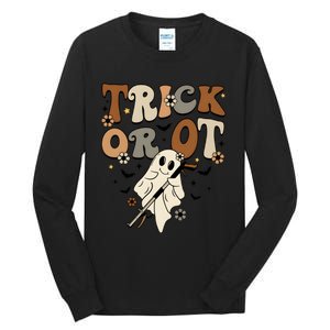 Trick Or Ot Occupational Therapy Halloween Ghost Tall Long Sleeve T-Shirt