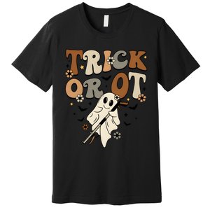 Trick Or Ot Occupational Therapy Halloween Ghost Premium T-Shirt