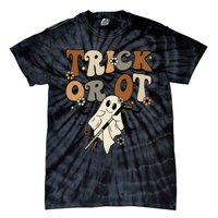 Trick Or Ot Occupational Therapy Halloween Ghost Tie-Dye T-Shirt