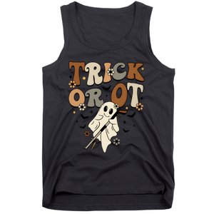 Trick Or Ot Occupational Therapy Halloween Ghost Tank Top