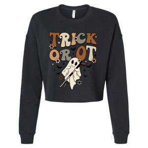 Trick Or Ot Occupational Therapy Halloween Ghost Cropped Pullover Crew