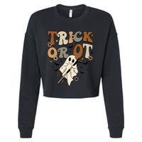 Trick Or Ot Occupational Therapy Halloween Ghost Cropped Pullover Crew