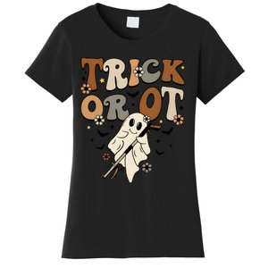 Trick Or Ot Occupational Therapy Halloween Ghost Women's T-Shirt