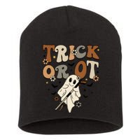 Trick Or Ot Occupational Therapy Halloween Ghost Short Acrylic Beanie