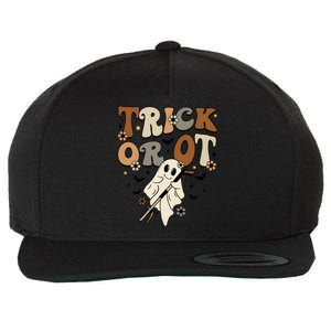 Trick Or Ot Occupational Therapy Halloween Ghost Wool Snapback Cap