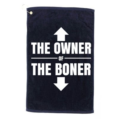 The Owner Of The Boner Funny Golf Towel