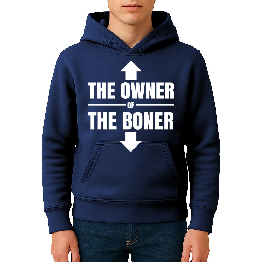 The Owner Of The Boner Funny Kids Hoodie