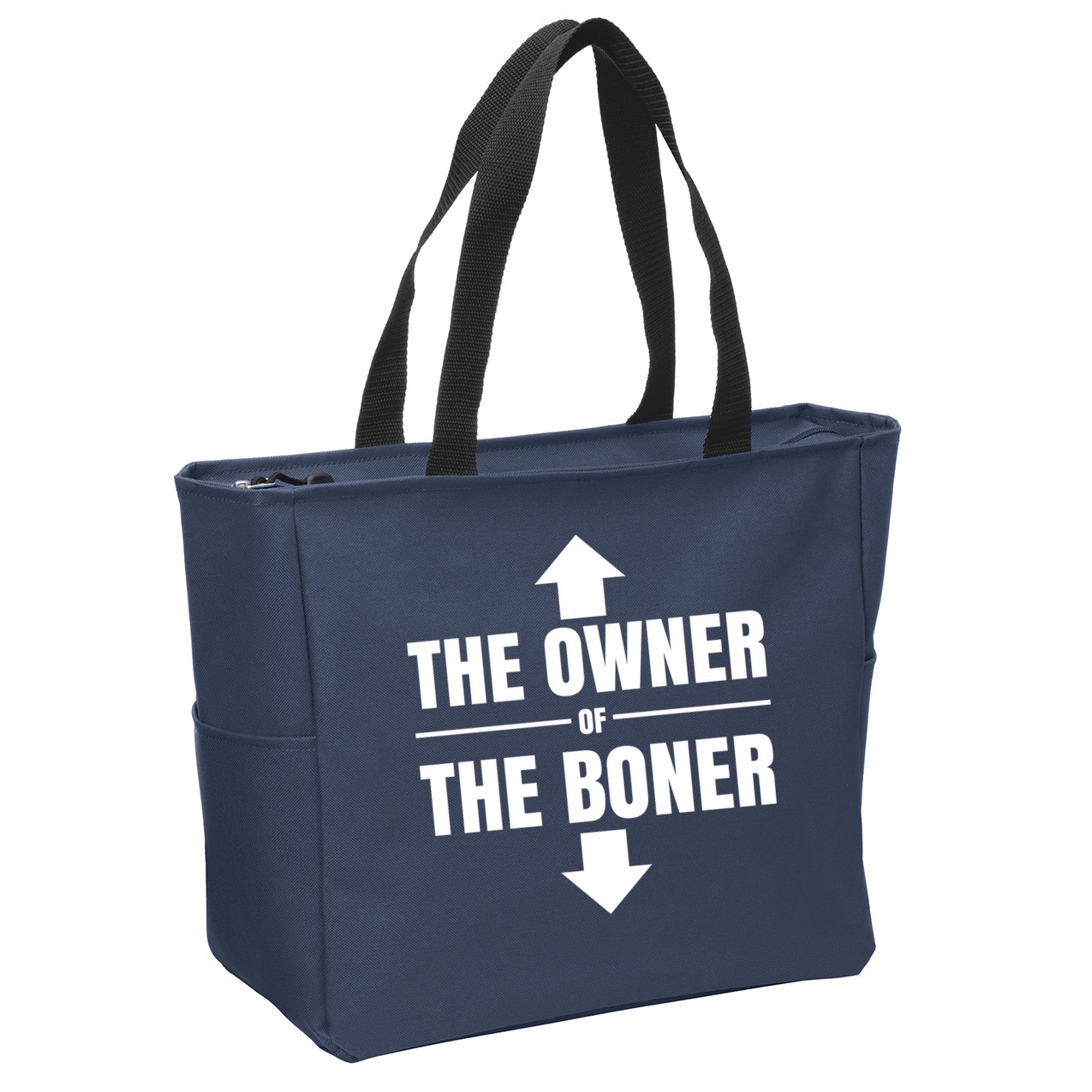 The Owner Of The Boner Funny Zip Tote Bag