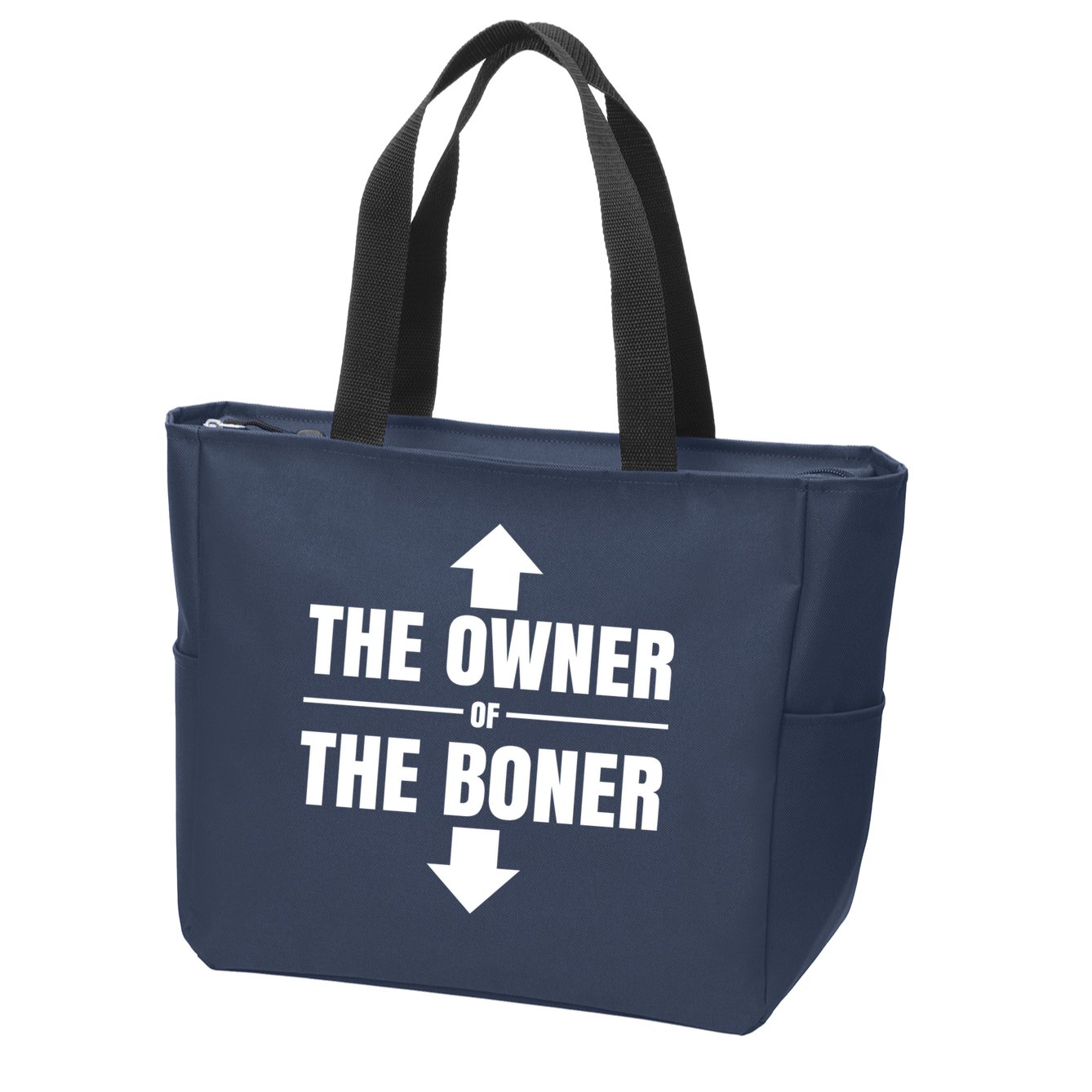 The Owner Of The Boner Funny Zip Tote Bag