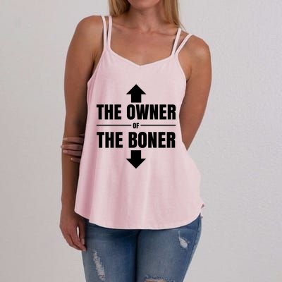 The Owner Of The Boner Funny Women's Strappy Tank