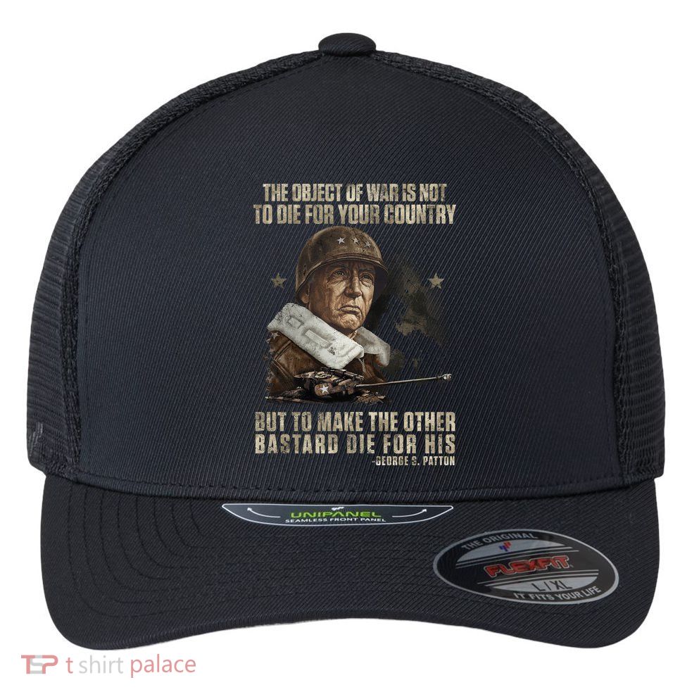 George S Patton Flexfit Unipanel Trucker Cap