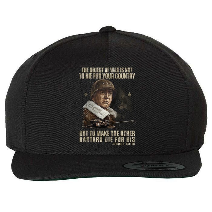George S Patton Wool Snapback Cap