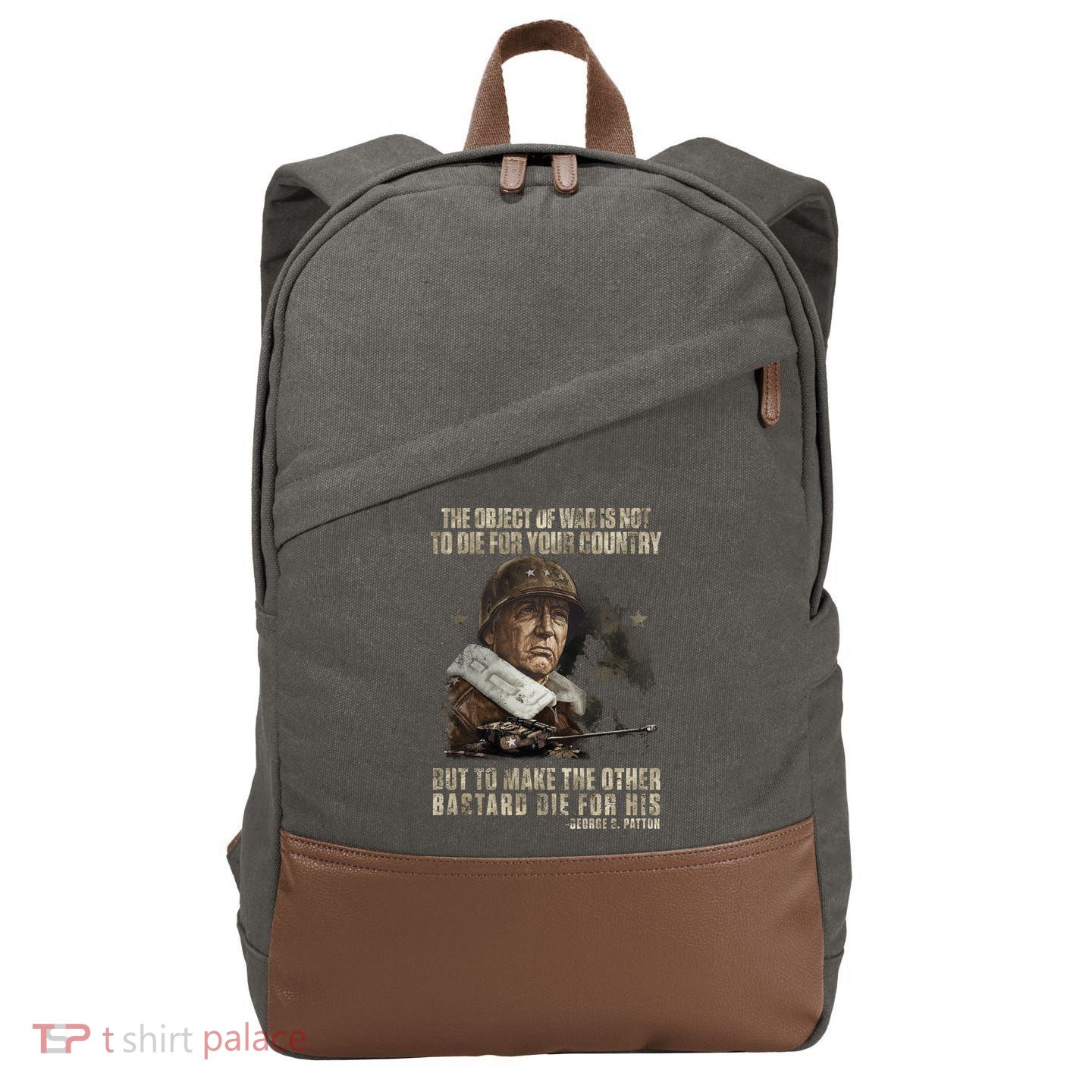 George S Patton Cotton Canvas Backpack