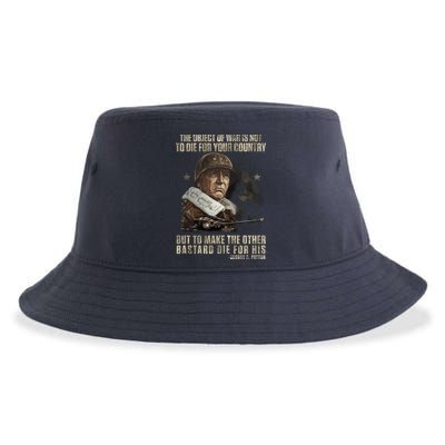 George S Patton Sustainable Bucket Hat