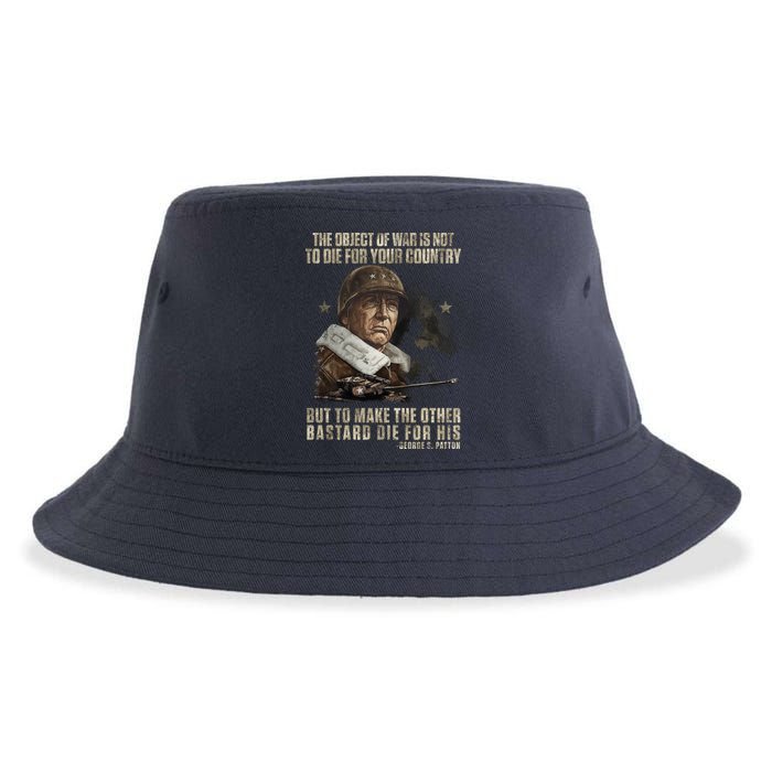 George S Patton Sustainable Bucket Hat