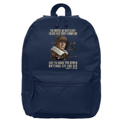 George S Patton 16 in Basic Backpack