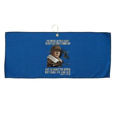 George S Patton Large Microfiber Waffle Golf Towel