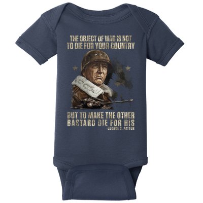 George S Patton Baby Bodysuit