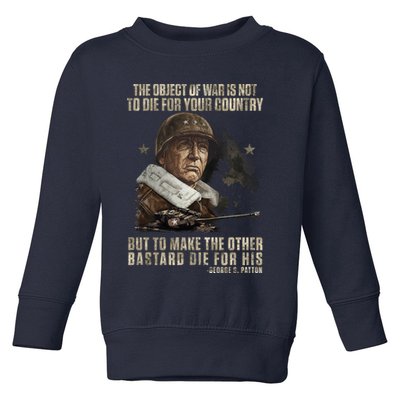 George S Patton Toddler Sweatshirt