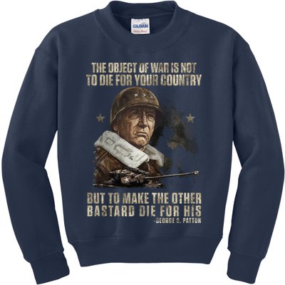 George S Patton Kids Sweatshirt