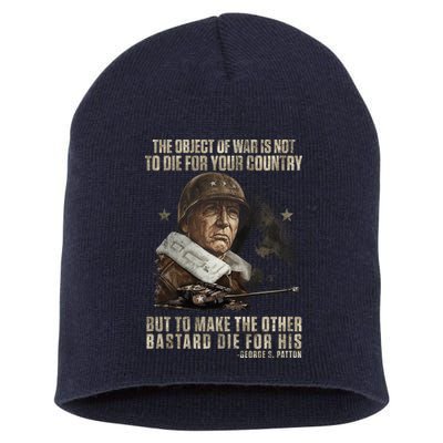 George S Patton Short Acrylic Beanie