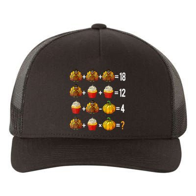 Thanksgiving Order Of Operations Quiz Math Teacher Turkey Yupoong Adult 5-Panel Trucker Hat