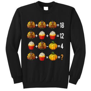 Thanksgiving Order Of Operations Quiz Math Teacher Turkey Sweatshirt