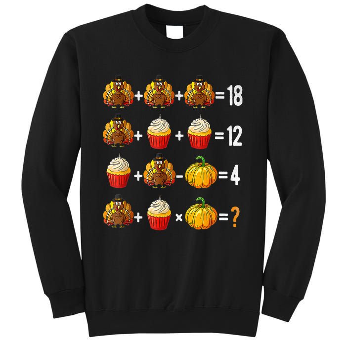 Thanksgiving Order Of Operations Quiz Math Teacher Turkey Sweatshirt