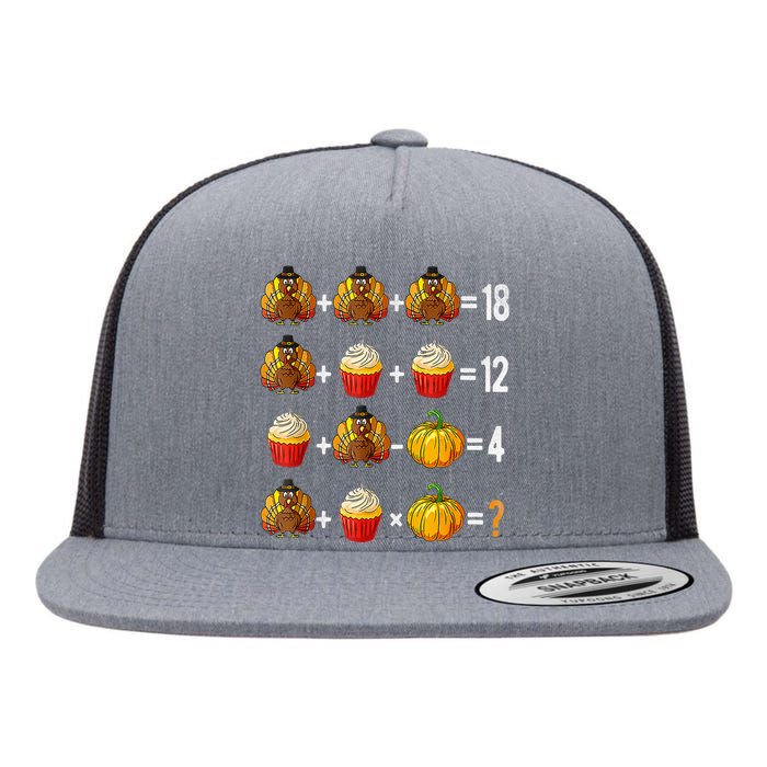 Thanksgiving Order Of Operations Quiz Math Teacher Turkey Flat Bill Trucker Hat