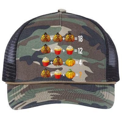 Thanksgiving Order Of Operations Quiz Math Teacher Turkey Retro Rope Trucker Hat Cap