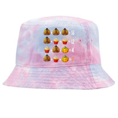 Thanksgiving Order Of Operations Quiz Math Teacher Turkey Tie-Dyed Bucket Hat