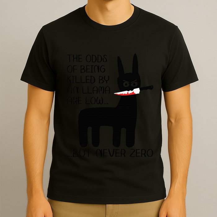 The odds of being killed by an llama are low but never zero T-Shirt