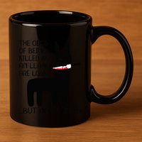 The odds of being killed by an llama are low but never zero 11oz C Handle Ceramic Mug