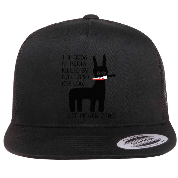 The odds of being killed by an llama are low but never zero Flatbill Hat