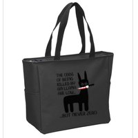 The odds of being killed by an llama are low but never zero Zip Tote Bag