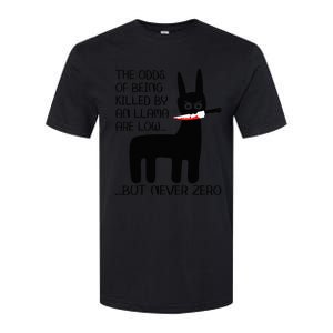 The odds of being killed by an llama are low but never zero Softstyle CVC T-Shirt