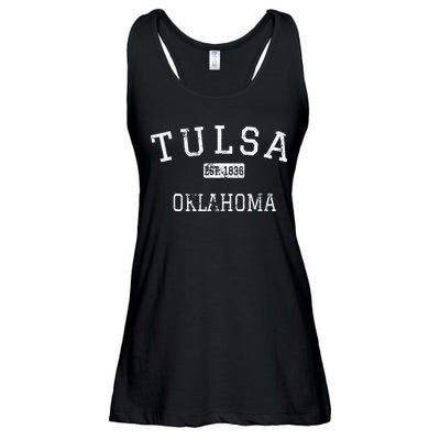 Tulsa Oklahoma OK Vintage Ladies Essential Flowy Tank