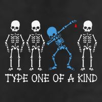 Type One Of A Kind Type 1 Diabetes Awareness Skeleton Golf Towel