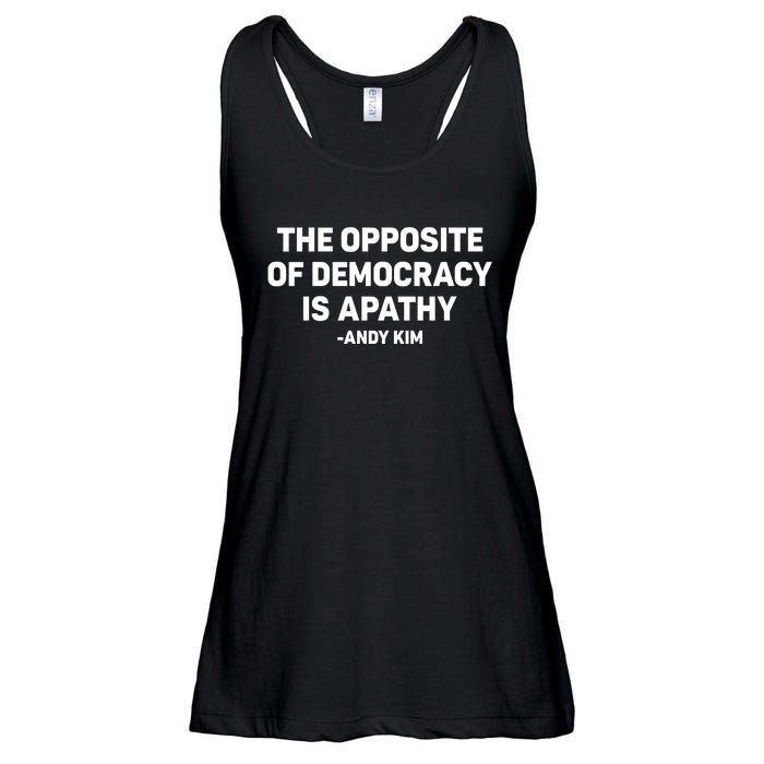 The Opposite Of Democracy Is Pathy Andy Kim Ladies Essential Flowy Tank