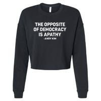 The Opposite Of Democracy Is Pathy Andy Kim Cropped Pullover Crew