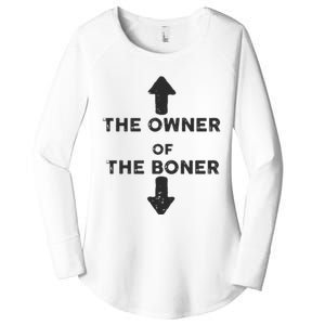 The Owner Of The Boner Women's Perfect Tri Tunic Long Sleeve Shirt