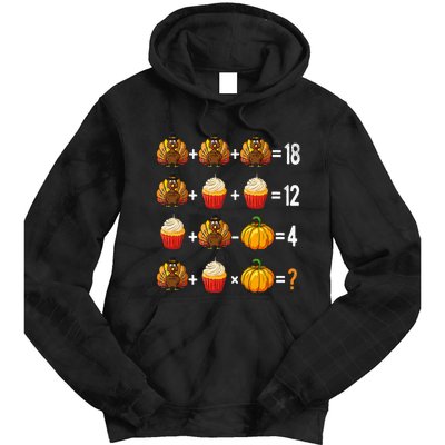 Thanksgiving Order Of Operations Quiz Math Teacher Turkey Tie Dye Hoodie